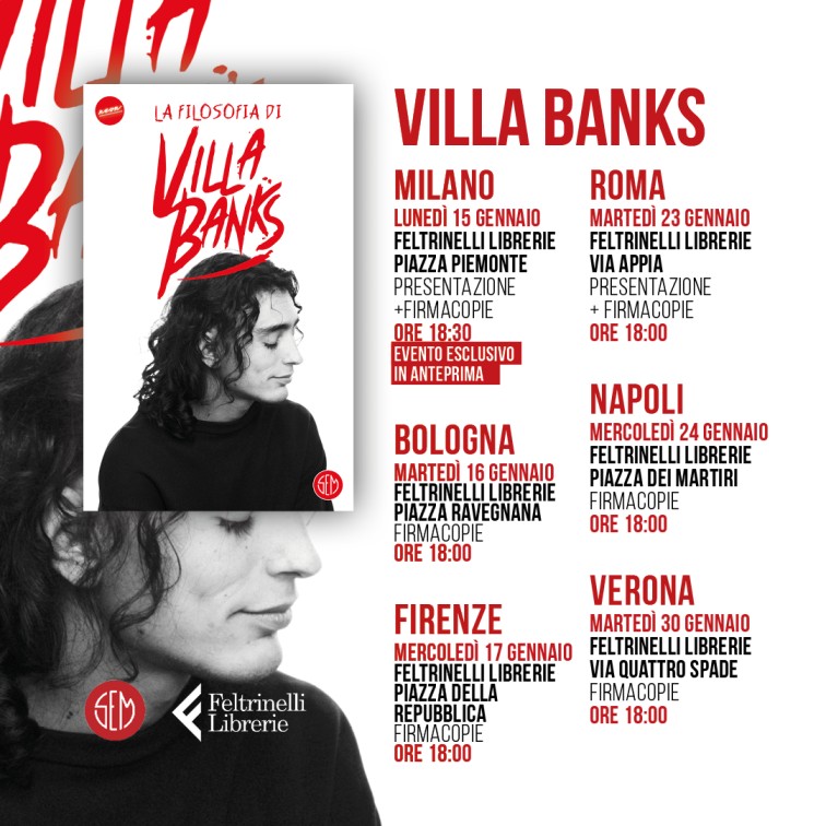 Villabanks instore tour firmacopie libro