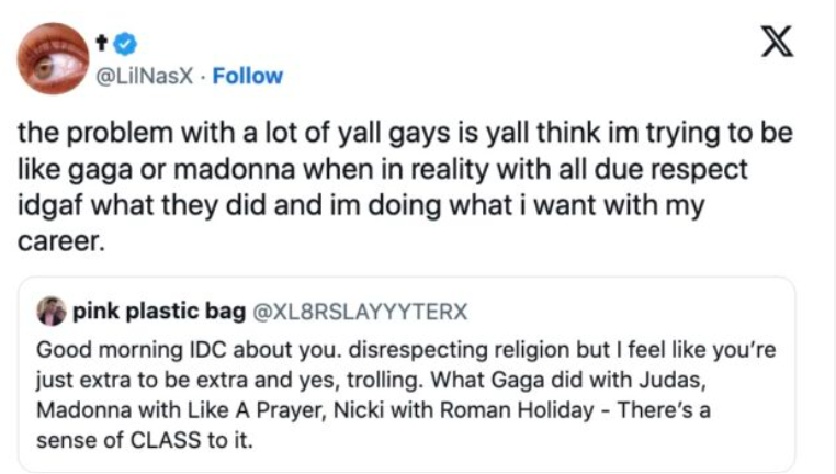 lil nas x lady gaga madonna