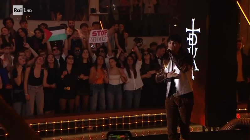 “Stop Genocide”, il messaggio di Ghali e Tedua a Sanremo 2024