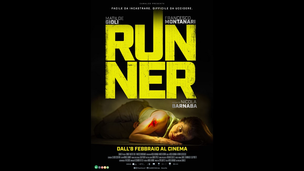 Runner: foto e locandina del thriller d’azione con Matilde Gioli e Francesco Montanari (Al cinema)