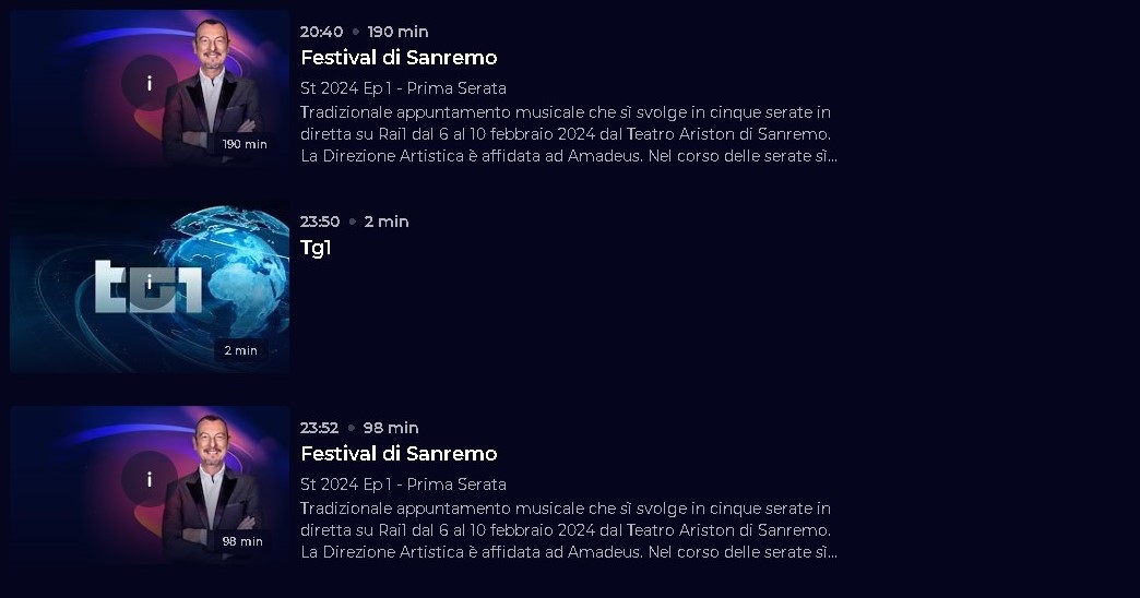 Come seguire Sanremo 2024 in tv: il palinsesto degli appuntamenti