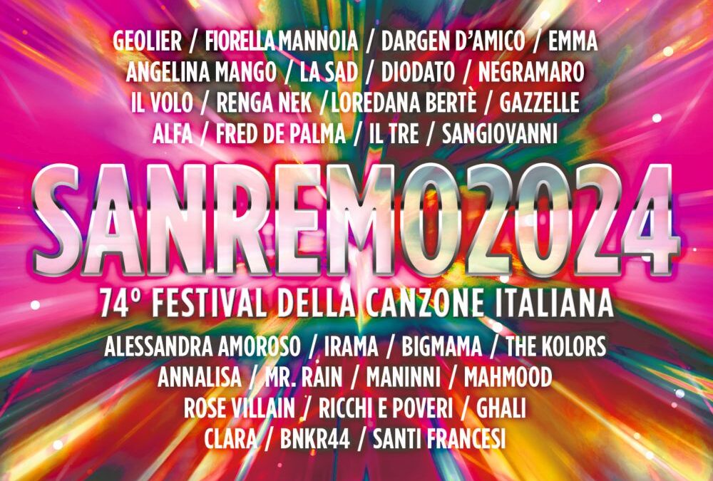 Sanremo 2024, la compilation ufficiale con le 30 canzoni in gara