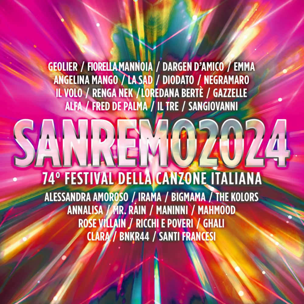 Sanremo 2024, la compilation ufficiale con le 30 canzoni in gara