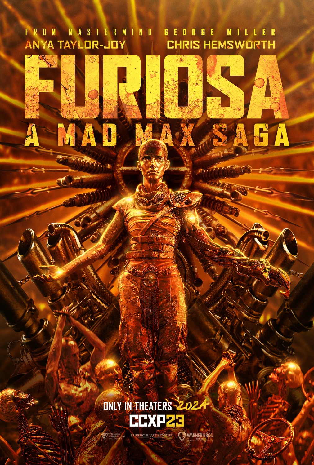 Dal 23 maggio 2024 nei cinema italiani con Warner Bros. Pictures il prequel Furiosa: A Mad Max Saga con Anya Taylor-Joy e Chris Hemsworth.