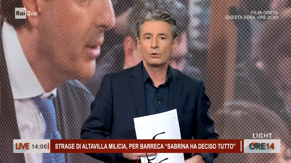 Milo Infante a Ore 14: l’insofferenza per il ciclismo su Rai2 e gli sforamenti del Tg2 (VIDEO)