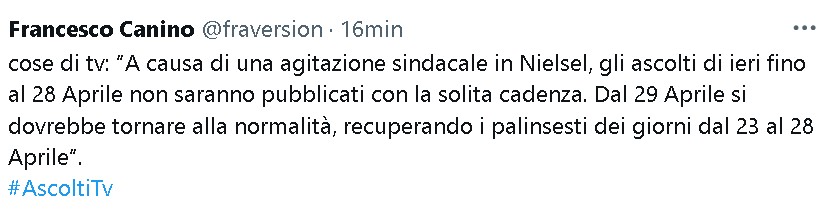 Ascolti tv 