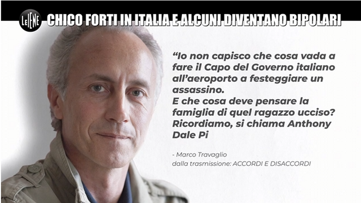 Le Iene, rimosso servizio su Chico Forti e Travaglio: “Diffidati da Accordi e Disaccordi”