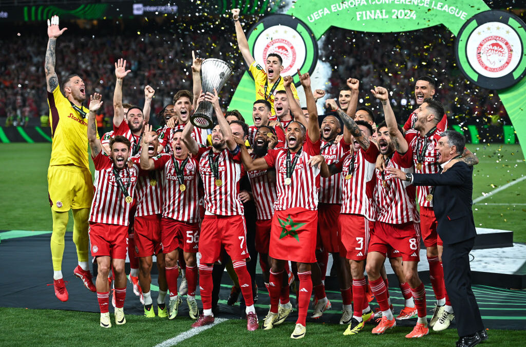 Ascolti tv mercoledì 29 maggio 2024: Olympiacos – Fiorentina a 3 mln (16%), Mancino naturale a 2,1 mln (12%)