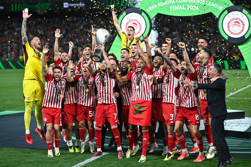 Ascolti tv mercoledì 29 maggio 2024: Olympiacos – Fiorentina a 3 mln (16%), Mancino naturale a 2,1 mln (12%)