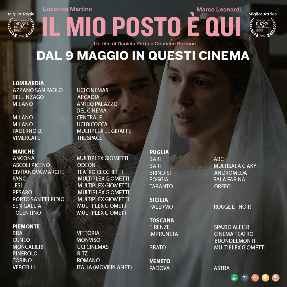 Nuove clip del film "Il mio posto è qui", diretto da Daniela Porto e Cristiano Bortone, interpretato da Ludovica Martino e Marco Leonardi - Al cinema con Adler Entertainment