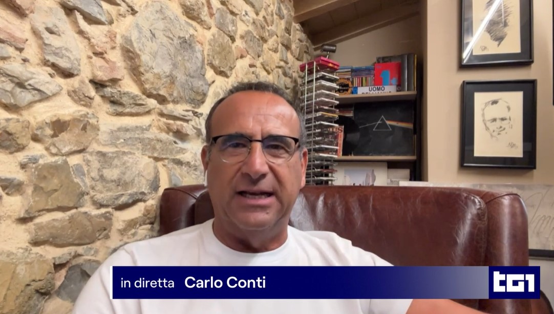 Carlo Conti al Tg1: “Ho deciso di tornare a Sanremo per il tifo che ho sentito intorno a me”