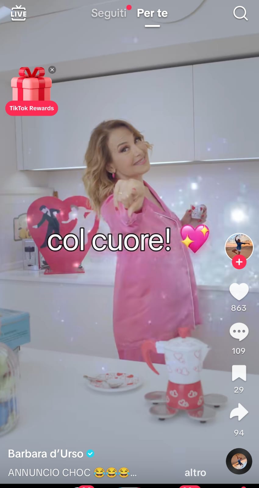 Barbara d'Urso su Tik Tok