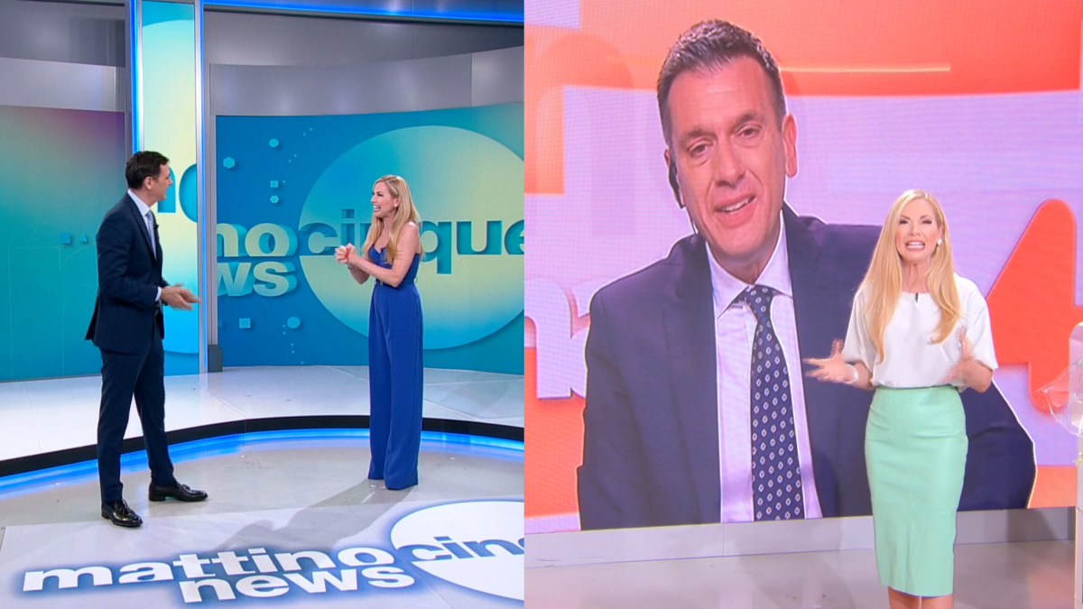 Mattino cinque News e Mattino 4: saluti ai due toni di calore tra Panicucci, Vecchi e Poletti