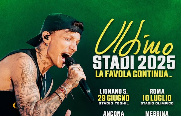 Ultimo, Stadi 2025: annunciate le date durante il concerto a Roma (video)
