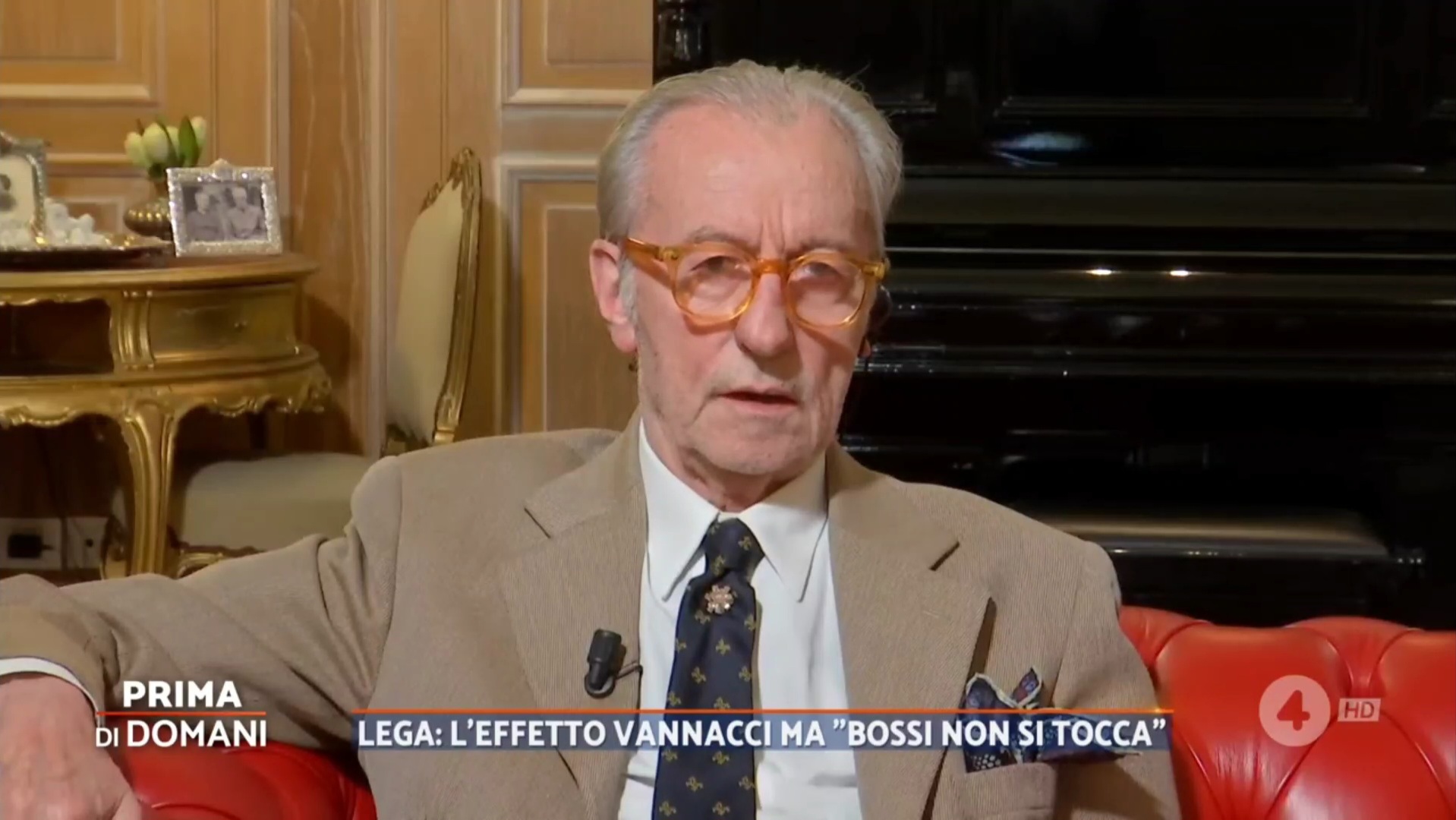 Prima di domani, Vittorio Feltri difende Vannacci sulla X Mas e poi abbandona il collegamento