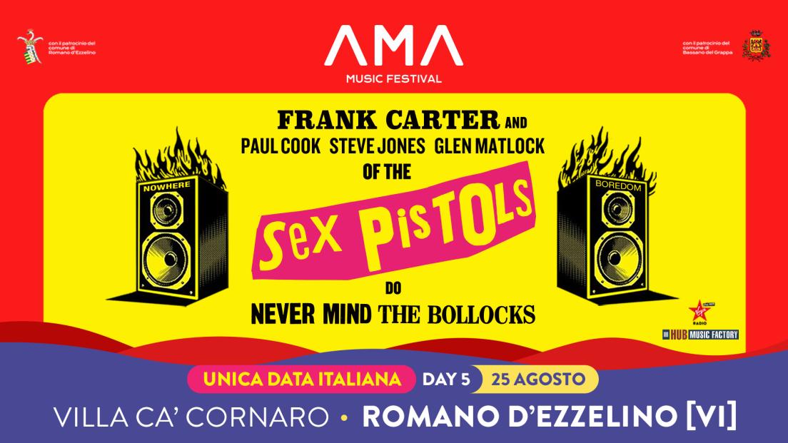 Sex Pistols con Frank Carter: all’AMA Festival suoneranno tutto Never Mind The Bollocks