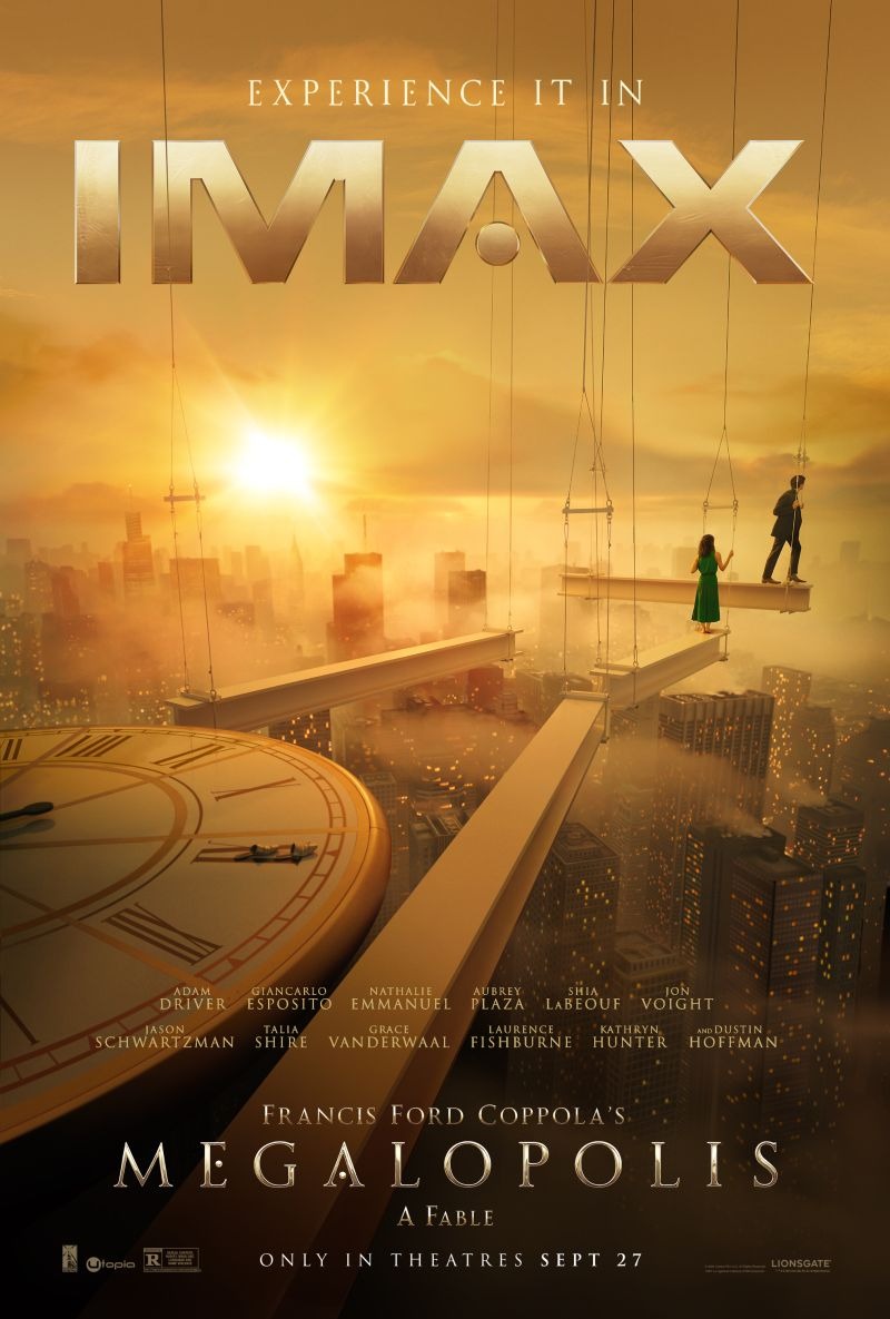 Trailer italiano e tutto quello che c'è da sapere su Megalopolis di Francis Ford Coppola con Adam Driver - In anteprima alla Festa del Cinema 2024 (Alice nella Città) e al cinema con Eagle Pictures