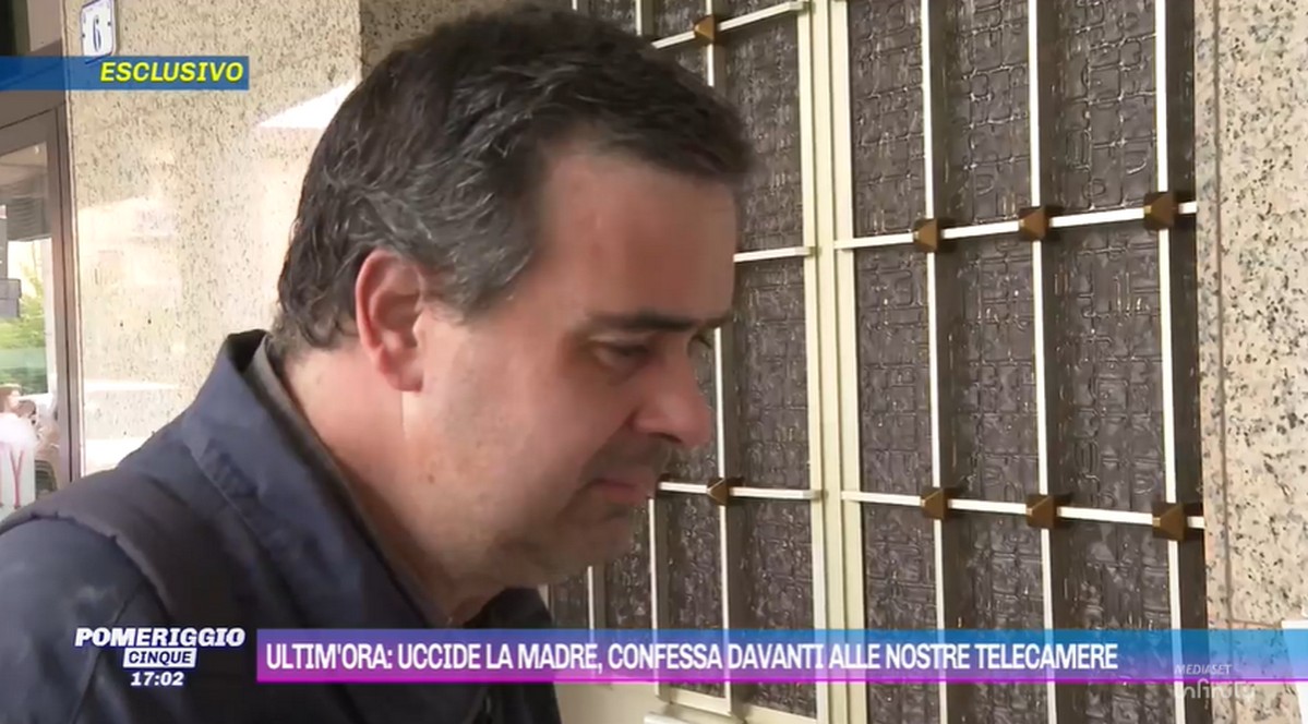 Pomeriggio Cinque: uomo confessa omicidio davanti alle telecamere