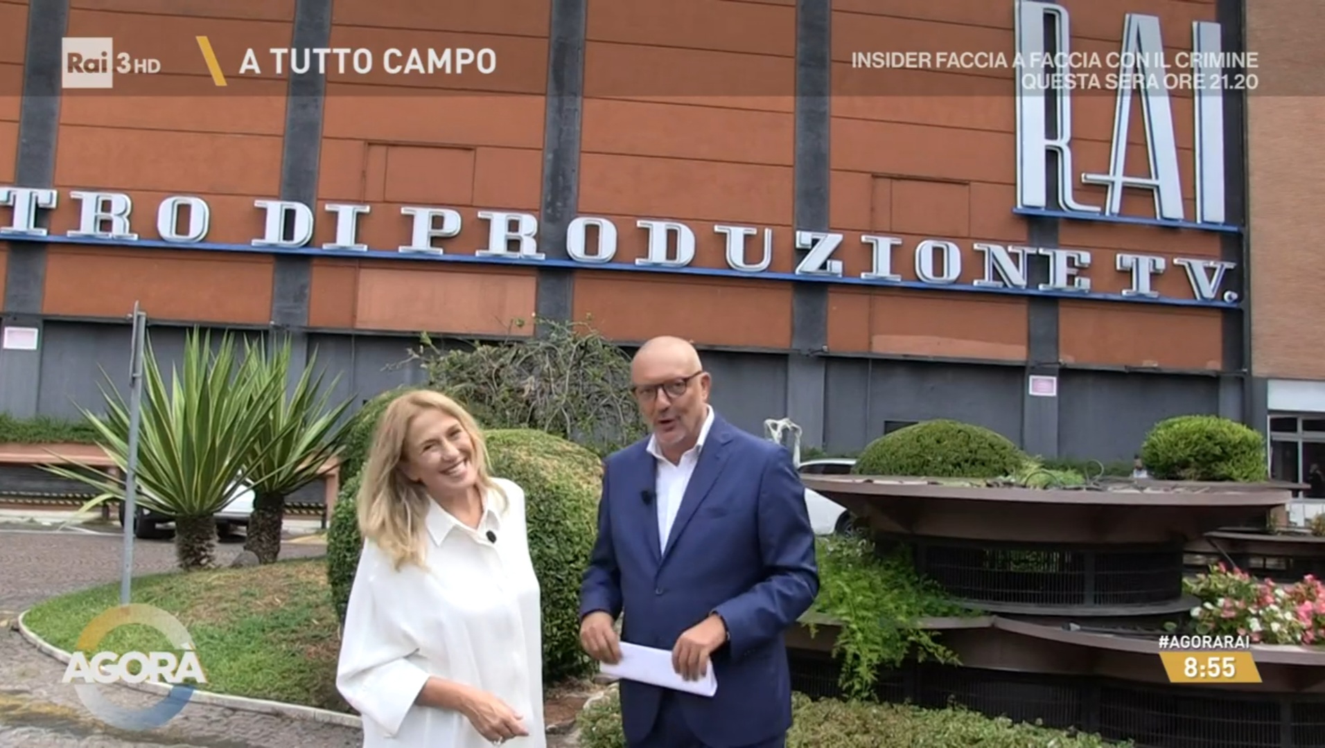 set esterno agorà 2024-2025 roberto inciocchi monica maggioni