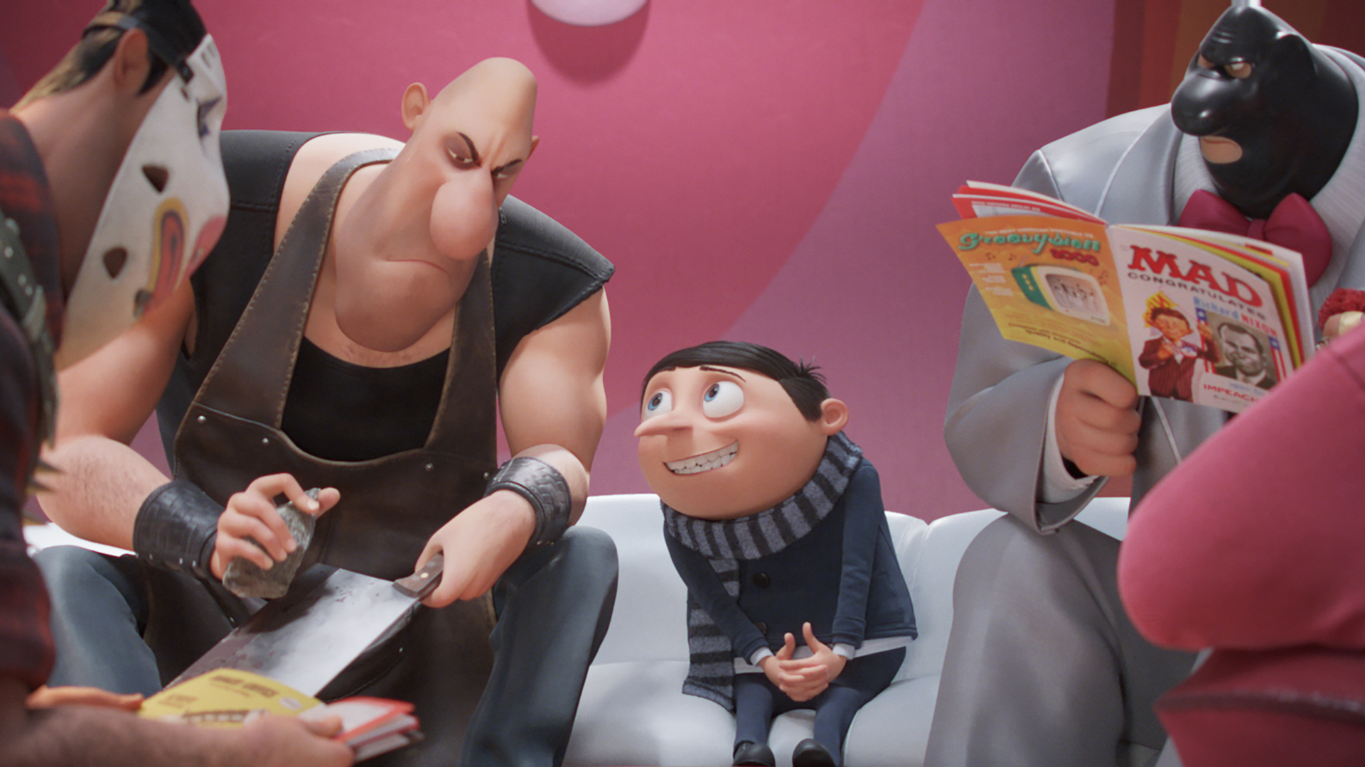 Italia Uno stasera propone "Minions 2", film d'animazione del 2022 di Kyle Balda, Brad Ableson & Jonathan del Val con le voci di Steve Carell, Michelle Yeoh, .Jean-Claude Van Damme, Dolph Lundgren e Danny Trejo.