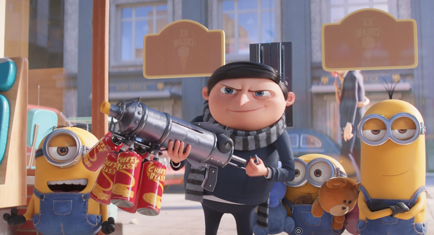 Italia Uno stasera propone "Minions 2", film d'animazione del 2022 di Kyle Balda, Brad Ableson & Jonathan del Val con le voci di Steve Carell, Michelle Yeoh, .Jean-Claude Van Damme, Dolph Lundgren e Danny Trejo.