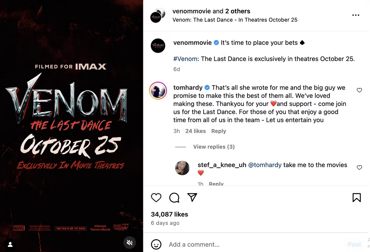 Venom: The Last Dance - Tom Hardy non tornerà nei panni di Eddie Brock e rumor su "Spider-Man 4"