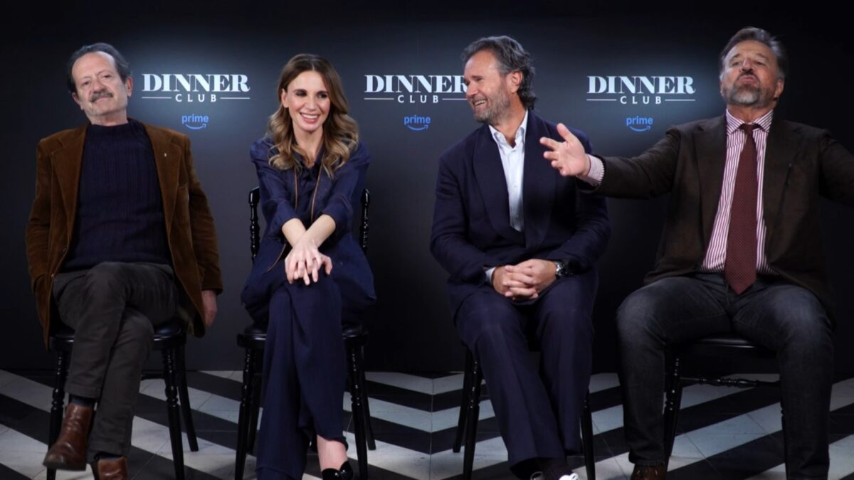 Dinner Club, il viaggio di Cracco con De Sica, Papaleo e Fanelli all’insegna della goliardia…anche nelle interviste