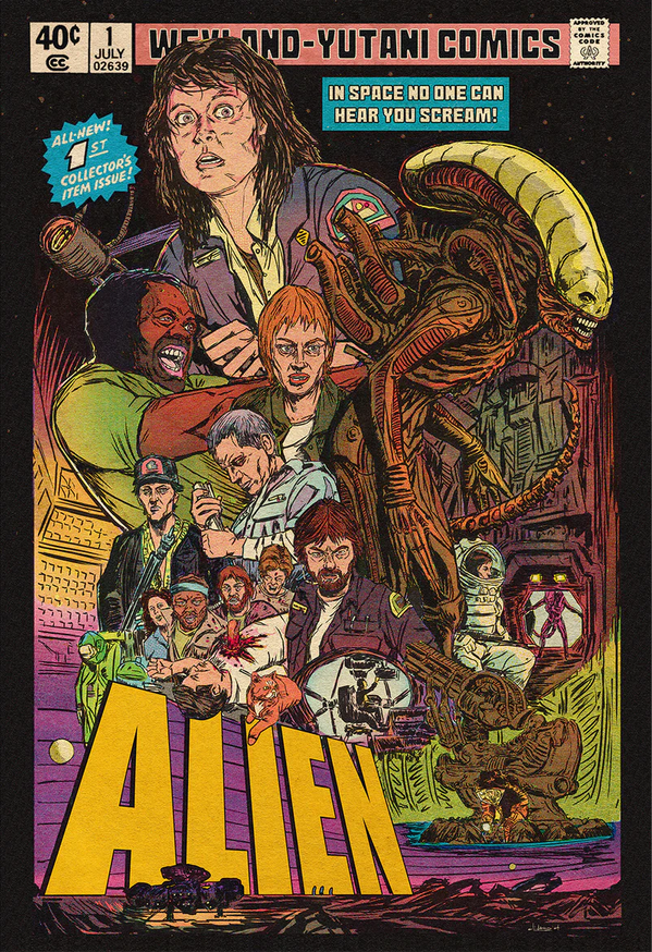 Idee regalo per Natale 2024 ispirate alla saga di Alien: nuovi poster da collezione, videogame Alien Rogue Incursion VR e il libro per bambini A for Alien