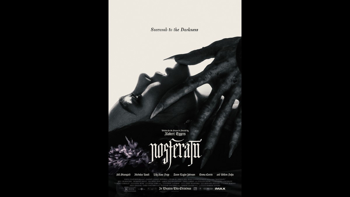 Nosferatu: nuove locandine del remake horror di Robert Eggers con Bill Skarsgård spaventoso vampiro