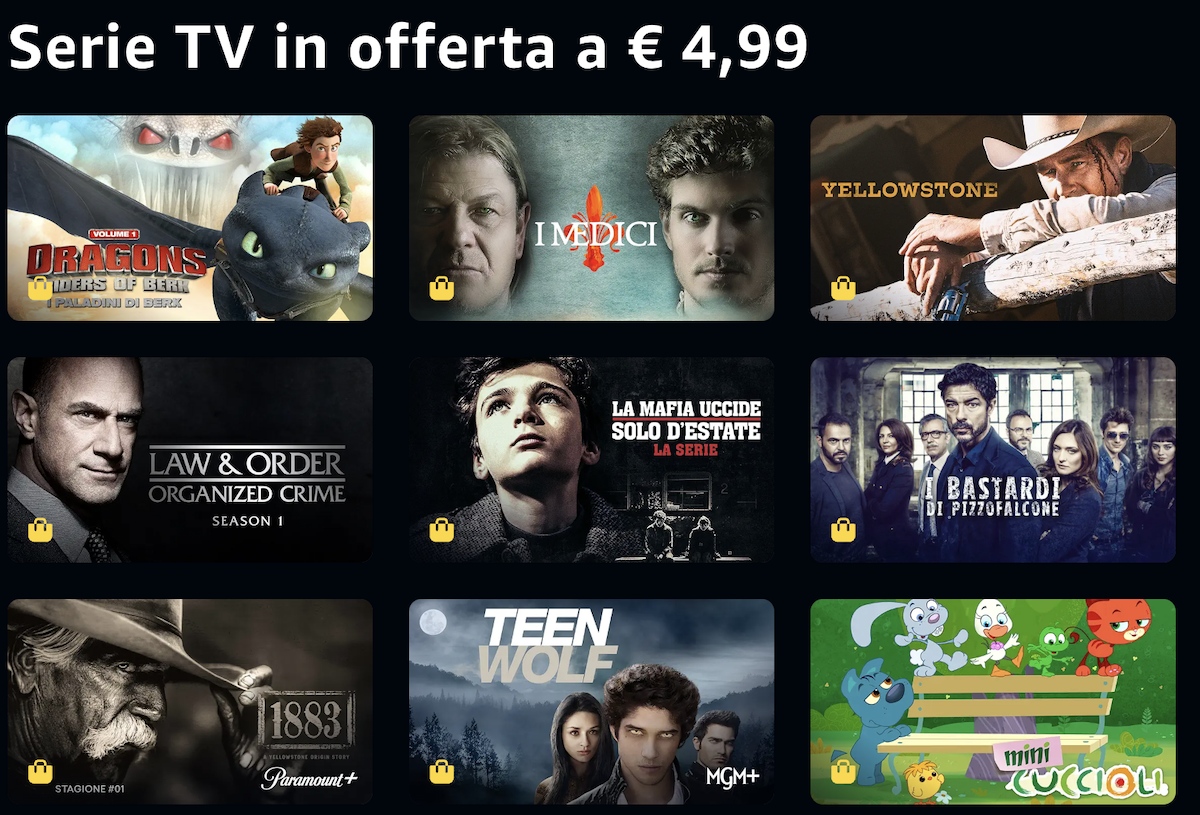 Su Prime Video si possono anche acquistare le serie tv: ma conviene davvero?