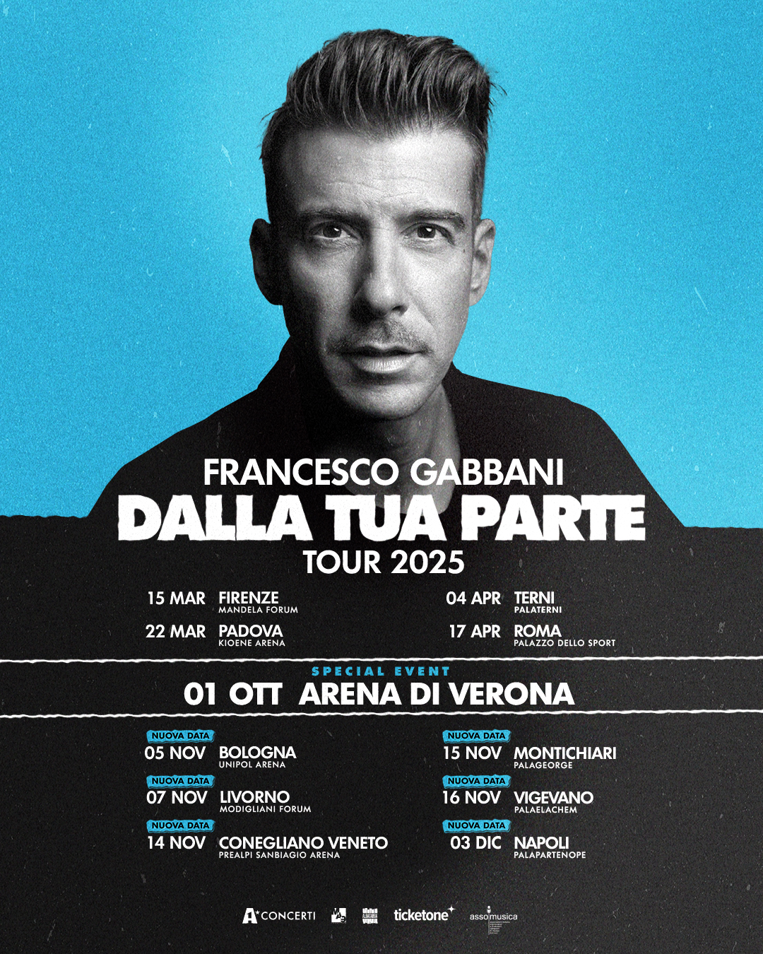 Francesco Gabbani Tour 2025 concerti