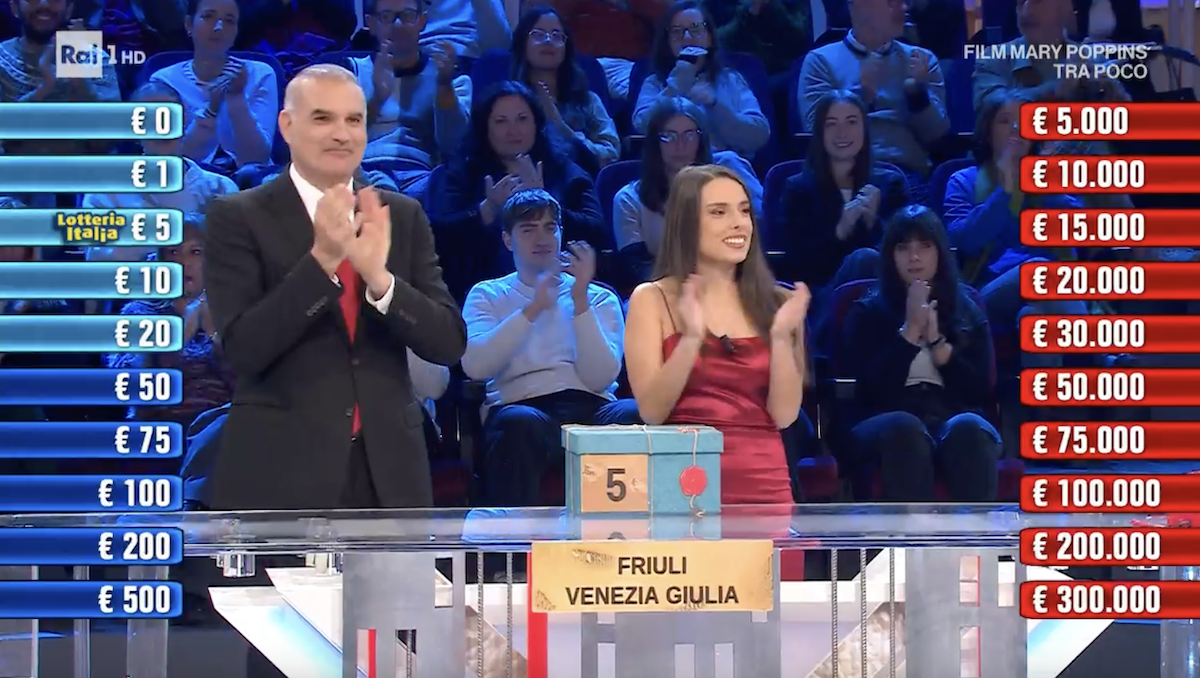 Affari Tuoi puntata stasera 5 gennaio 2025, quanto hanno vinto i concorrenti?
