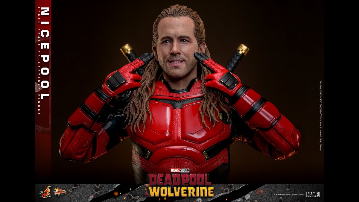 Deadpool & Wolverine: foto nuova action figure Hot Toys del “Nicepool” di Ryan Reynolds