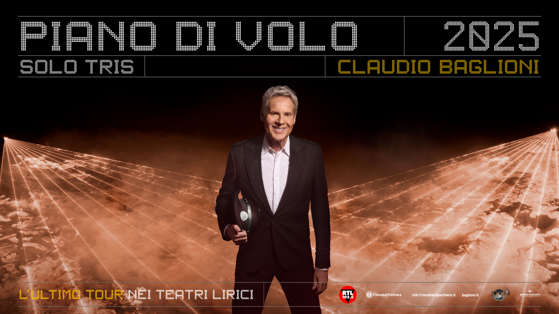 La scaletta delle canzoni di Claudio Baglioni a Pisa: orario, informazioni sui biglietti, concerto 27 marzo 2025