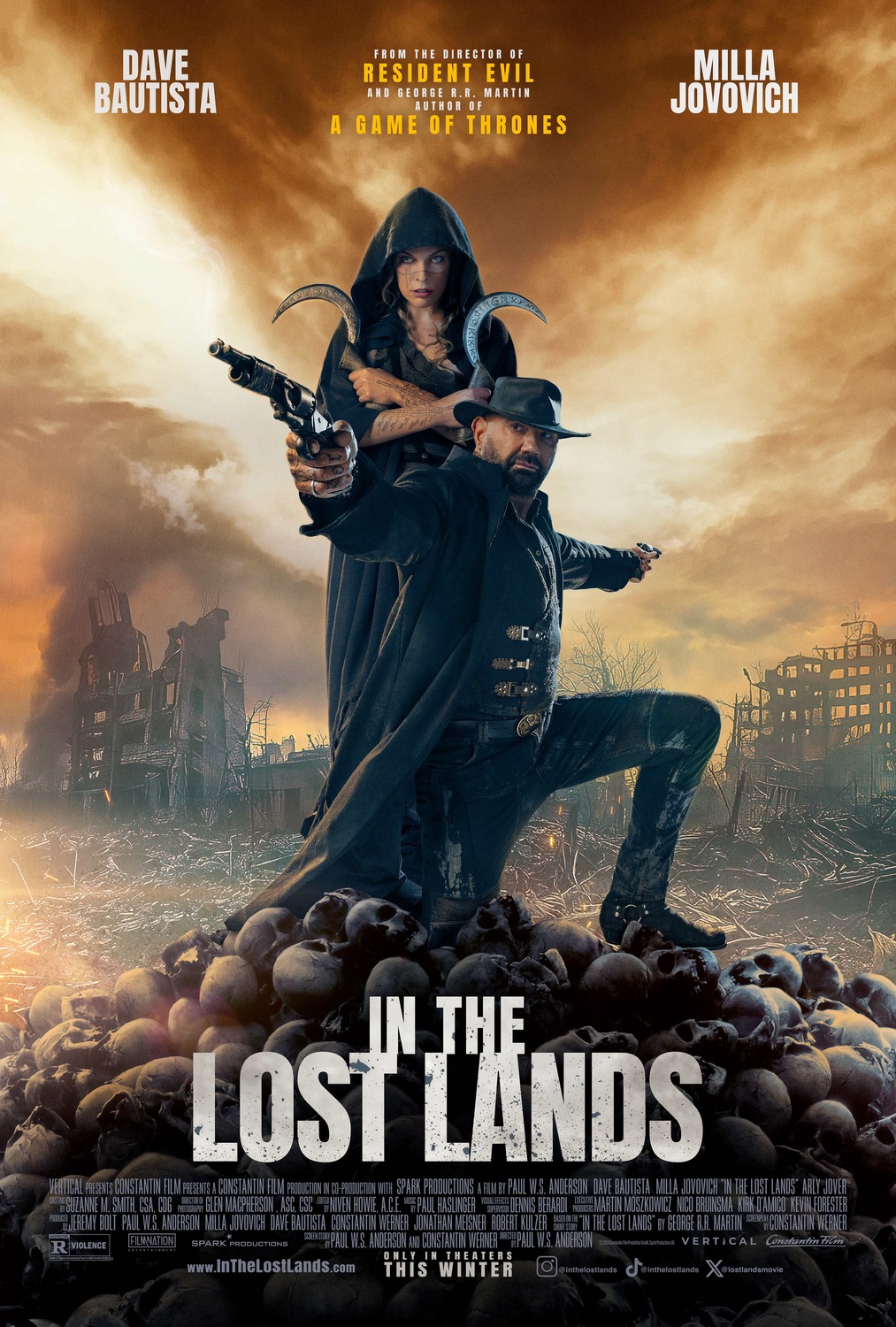 Paul W.S. Anderson e Milla Jovovich dopo "Resident Evil" e "Monster Hunter" tornano a collaborare per portare al cinema con Dave Bautista il racconto "In the Lost Lands - Nelle terre pedute" di George R.R. Martin (Il trono di spade).