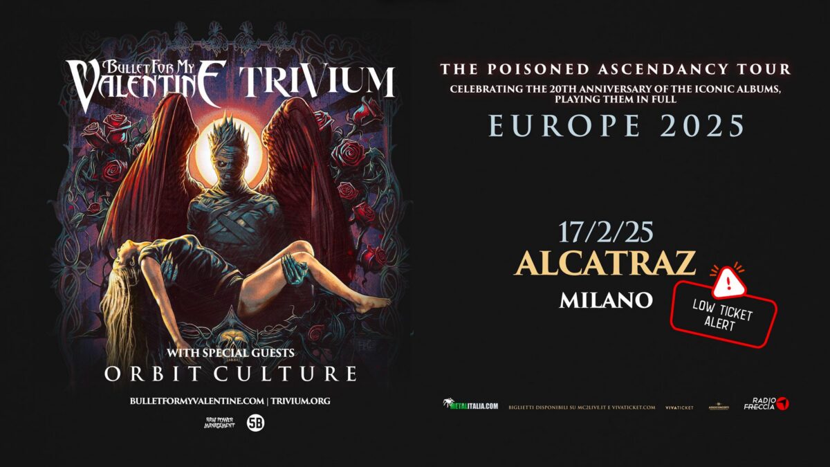 Trivium e Bullet For My Valentine a Milano: tutti i dettagli sul concerto del 17 Febbraio 2025