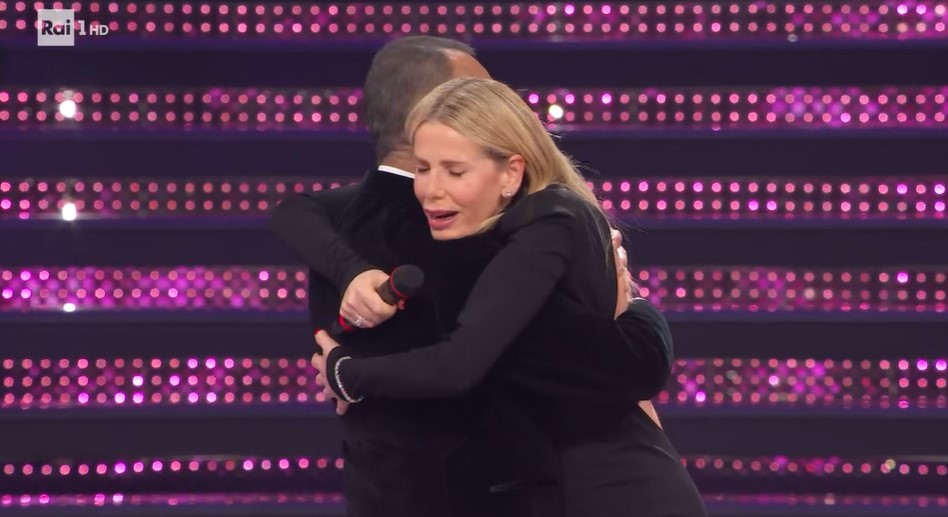 Alessia Marcuzzi a Sanremo 2025