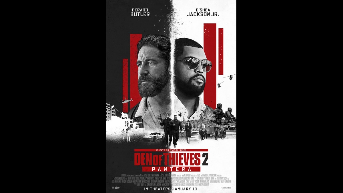 Nella Tana dei lupi 2: Pantera – poster ufficiali del crime thriller d’azione con Gerard Butler e O’Shea Jackson Jr.