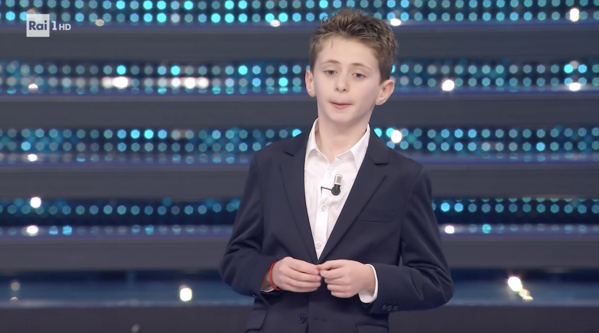 Samuele Parodi a Sanremo: chi è il bambino super esperto del Festival