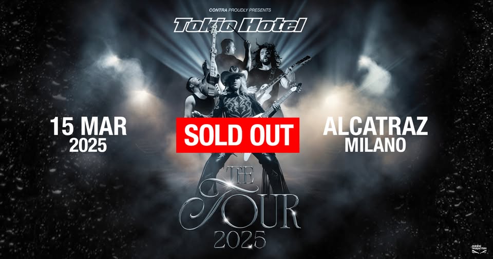 Tokio Hotel all’Alcatraz di Milano: tutti i dettagli sul concerto del 15 Marzo 2025