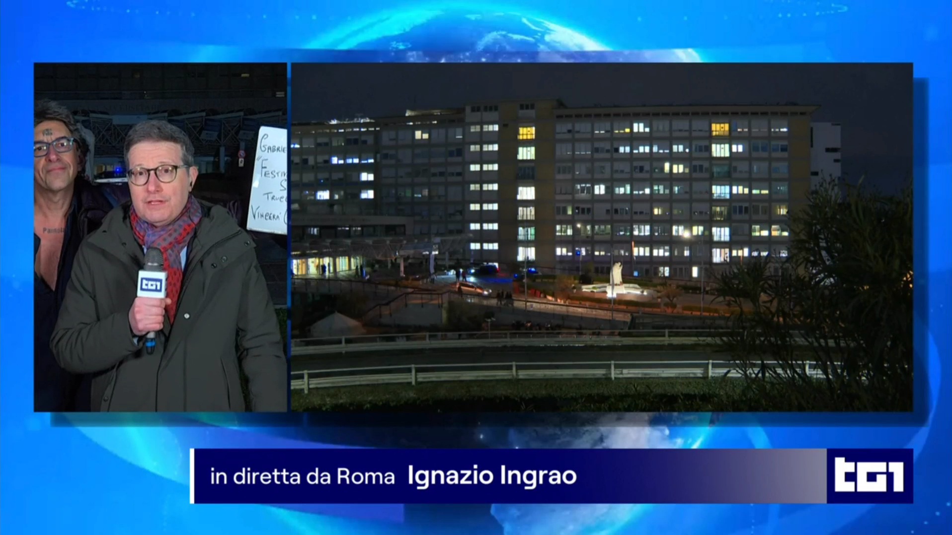 Paolini interrompe il collegamento con il Tg1: “Il Festival è truccato”