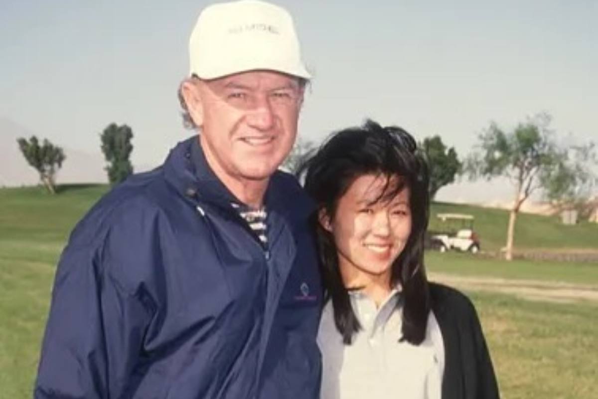 Gene Hackman con la moglie