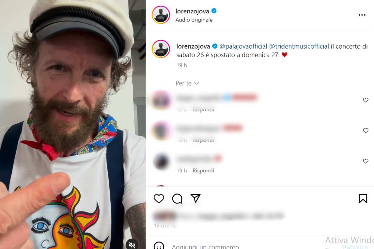 Jovanotti annuncio
