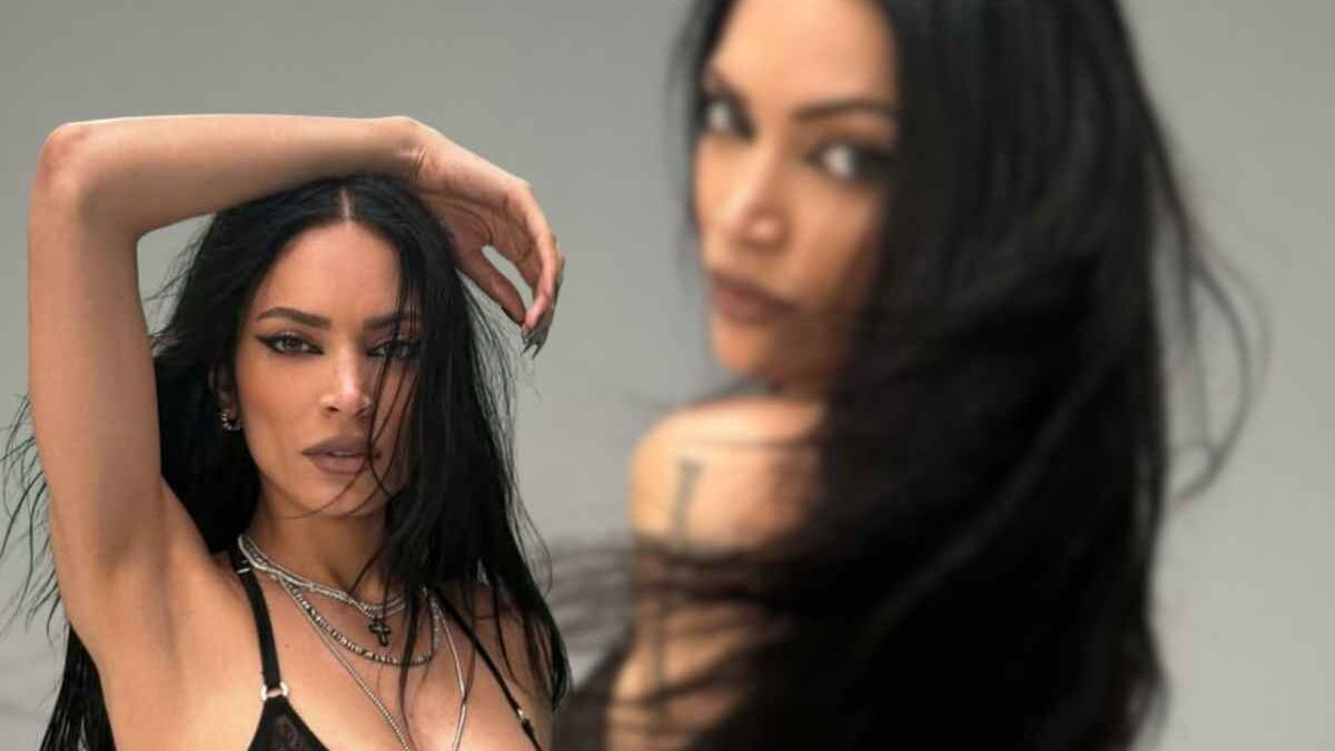 Elodie incanta Cannes con look total black: il vestito Prada dell’attrice
