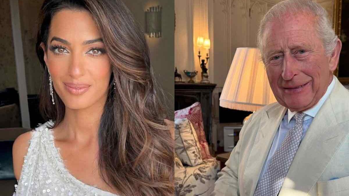 Amal, la moglie di Clooney incontra Re Carlo: cosa ha indossato per l’occasione