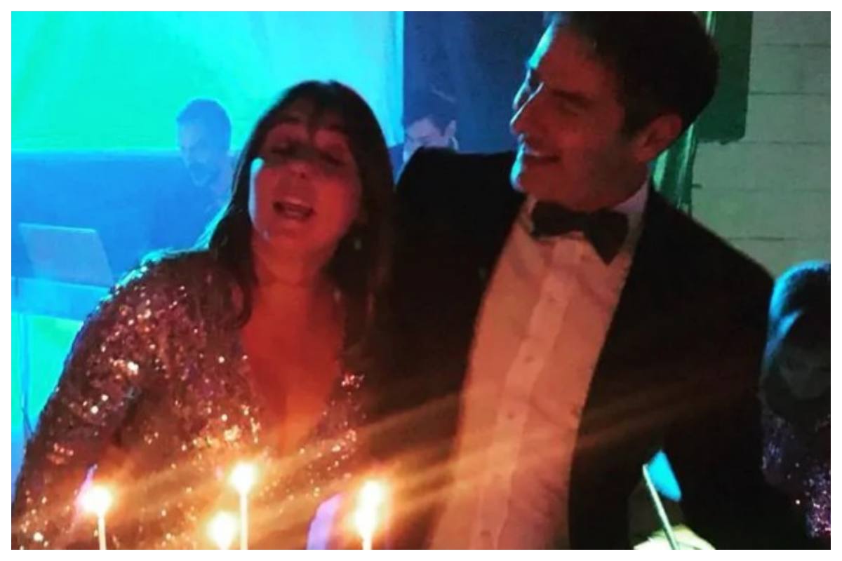 Marco Liorni con la moglie giovanna
