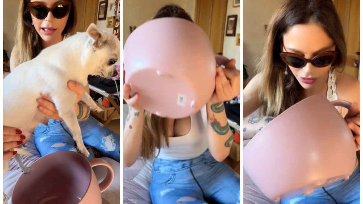 “Pronti per mungere la nostra piccola cagnetta”. Naike Rivelli e la provocazione sul latte di cane