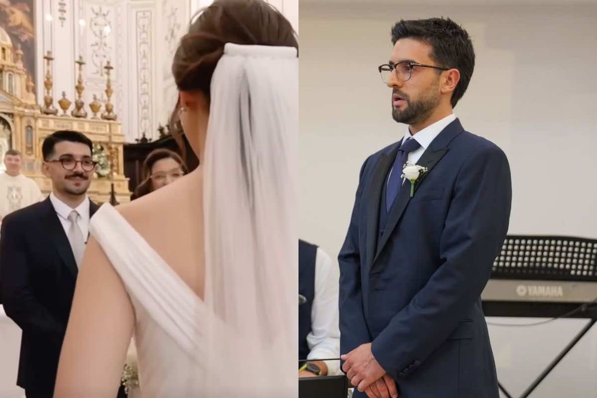 Piero Barone, matrimonio a sorpresa: il tenore emozionatissimo in Chiesa