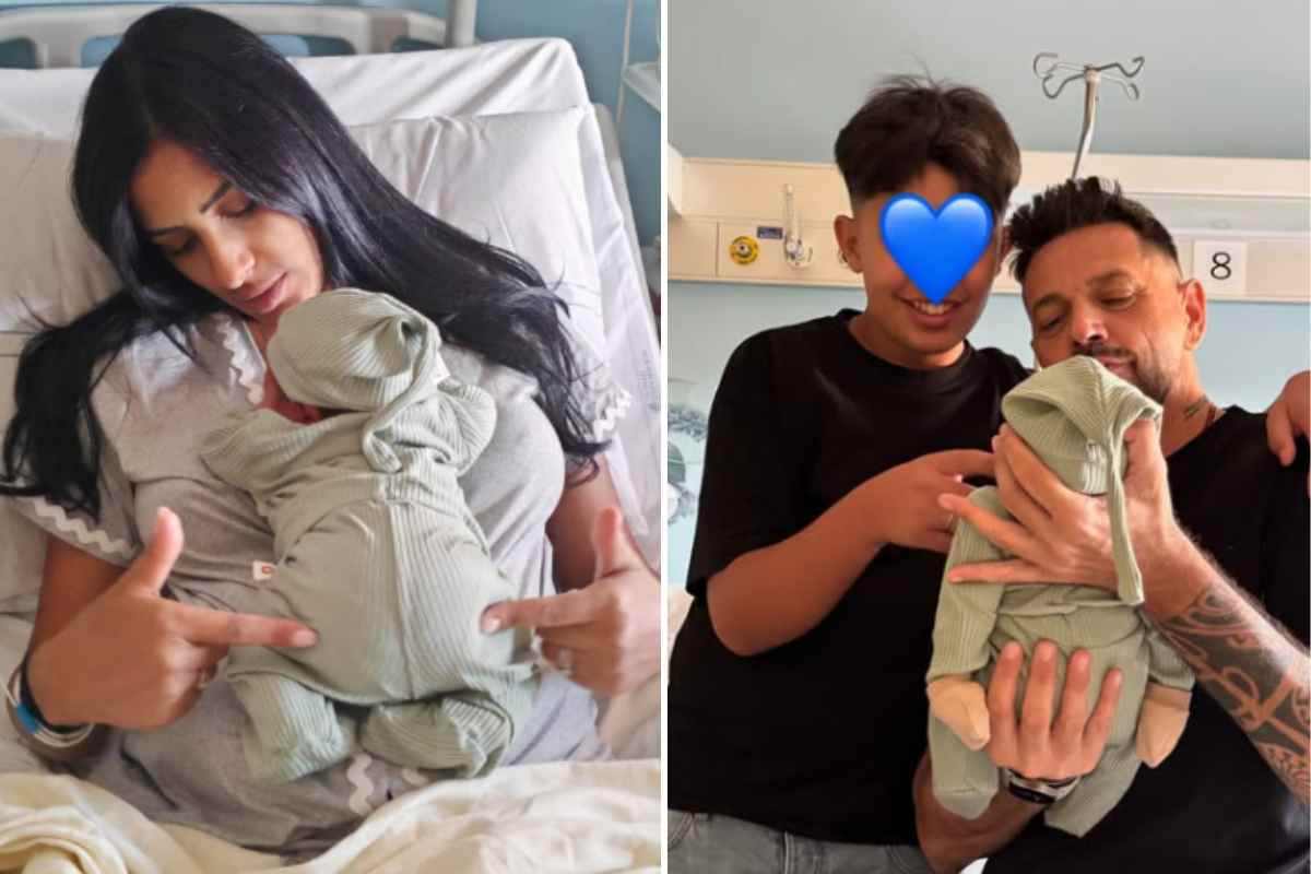 asmaa e cristiano con il bambino