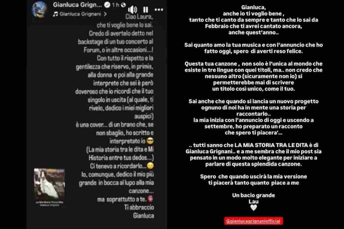 botta e risposta pausini grignani